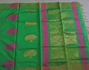 Green  banasari Saree