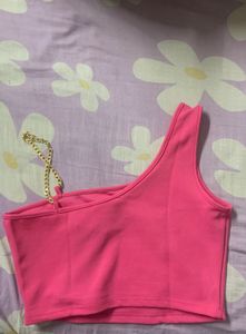 Pink Chain Detail Top