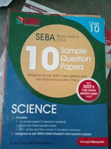 Class 10 SEBA Science Sample Papers