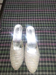 Silver Sparkly Heels