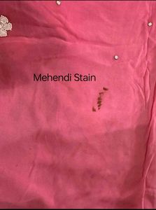 Elegant Pink Ombre Embroidered Saree