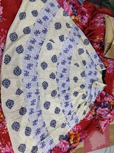 Vintage Floral Print Skirt