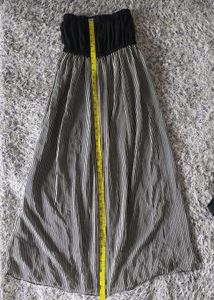 Striped Strapless Dress