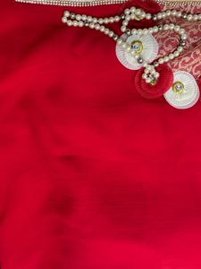 Elegant Red Sari