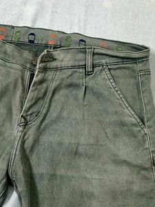 Light Olive Green Jeans