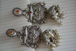 Statement Earrings: Oxen and Pearl