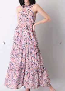 Faballey Floral Maxi Dress