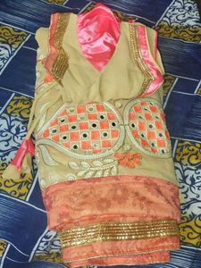 MIRROR WORK SAREE