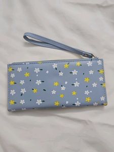 Floral Print Wristlet Wallet Set