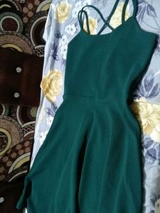 Green Skater Dress