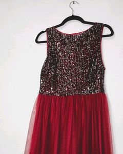 Red Sequin Dress