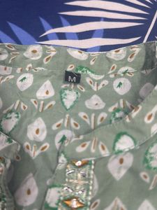 Elegant Green Printed Kurta