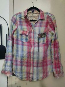 Plaid Button-Down Shirt