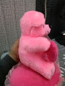 2 Teddy Sitting On Heart Saying I Love You