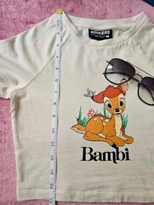 Cropped Top With Vibrant Animated Print