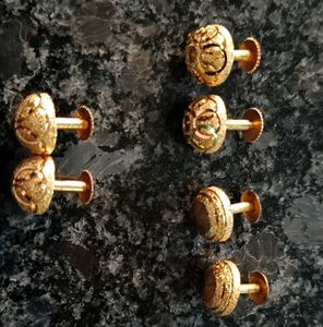 Gold Plated Stud Earrings Pack Of 6