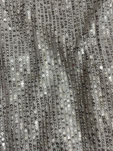 y2k Sparkling Silver Sequins Dress