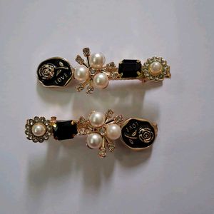Floral Hair Clips (Set of 2)