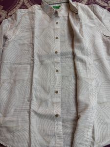 Ucb White Pure Linen T-Shirt