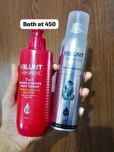 Blunt Dry Shampoo + 7 In 1 Night Repair Cream