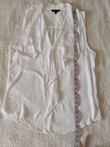 White Ruffle Blouse