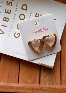 Golden Heart Studs