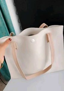 Chic White Tote Bag
