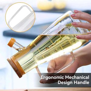 Oil Dispenser with Bamboo Lid