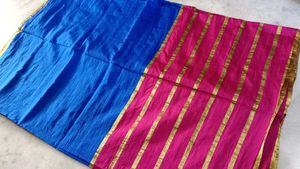 Blue & Pink Saree