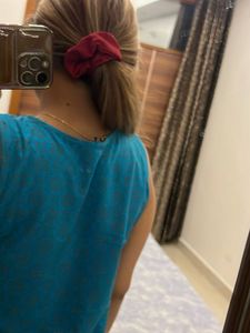 Blue Kurta With Skin Pants