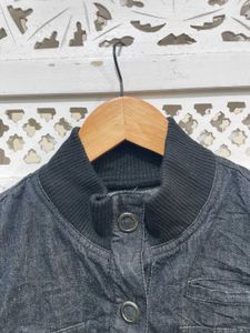 Denim Button-Down Jacket B
