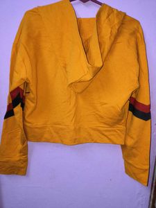 Fila Yellow Zip-Up Hoodie