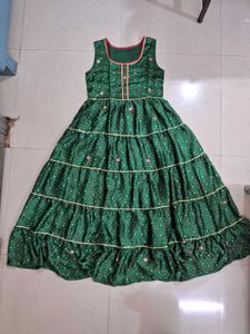 Green Tiered Dress