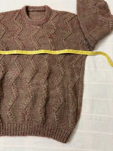 Unisex Brown Knit Sweater