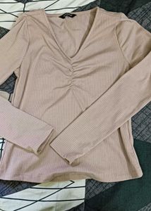 Ribbed Long Sleeve Top