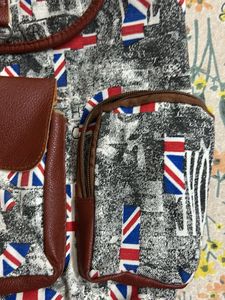 Union Jack Print Backpack