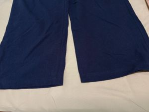 Navy Blue Wide Leg Pants