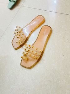 Studded Clear Sandals