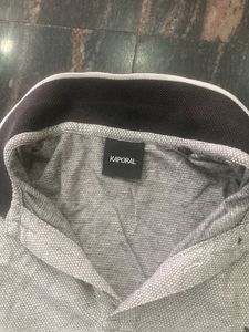 Gray Cotton Blend Shirt