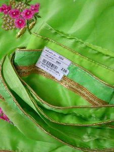 New Green Saree With Price Tag