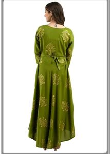 Elegant Green A-line Kurta