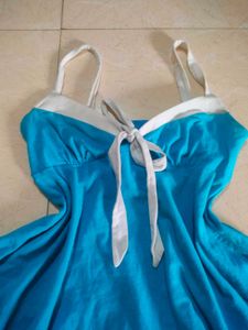 Victoria Secret Blue Summer Dress ⛱️☀️🥤🍒🏖️🍷