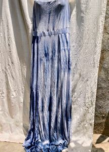 I. Blue Tie-Dye Maxi Dress