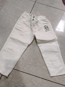 White Distressed Jeans