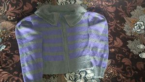 Striped Knit Cardigan