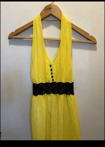 Yellow Halter Dress