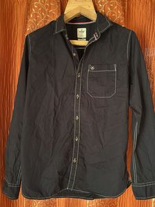 Wrogn Black Casual Shirt