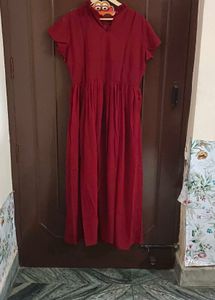 Maroon Maxi Dress