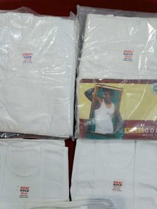 Men&#39;s White Vest - 6 Pack