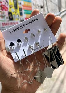 Korean Earrings Combo Card